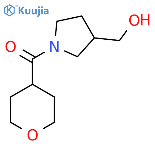 [1-(Oxane-4-carbonyl)pyrrolidin-3-yl]methanol structure