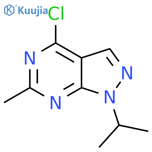 1H-Pyrazolo[3,4-d]pyrimidine, 4-chloro-6-methyl-1-(1-methylethyl)- structure