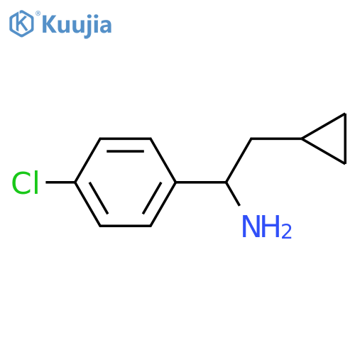 1-(4-chlorophenyl)-2-cyclopropylethan-1-amine structure