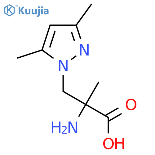 2-Amino-3-(3,5-dimethyl-1h-pyrazol-1-yl)-2-methylpropanoic acid structure