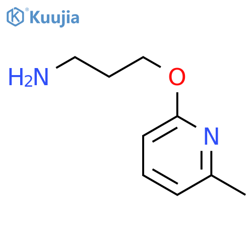 3-(6-methylpyridin-2-yl)oxypropan-1-amine structure