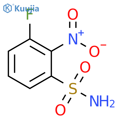3-fluoro-2-nitrobenzene-1-sulfonamide structure