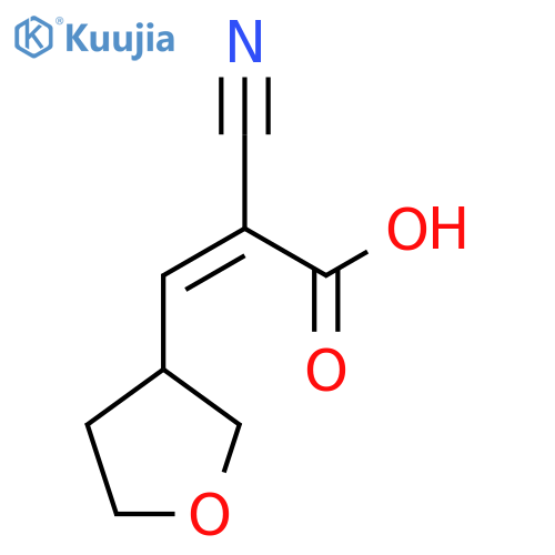 2-Cyano-3-(oxolan-3-yl)prop-2-enoic acid structure