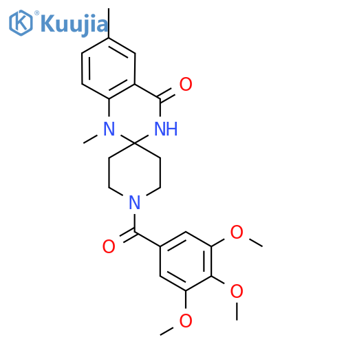 1',6'-dimethyl-1-(3,4,5-trimethoxybenzoyl)-3',4'-dihydro-1'H-spiropiperidine-4,2'-quinazoline-4'-one structure