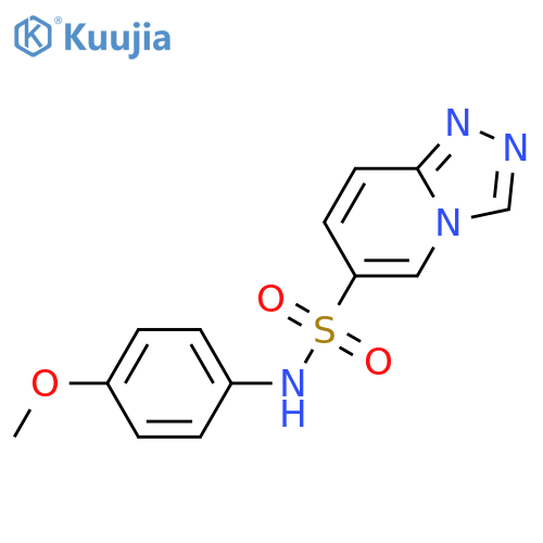 N-(4-methoxyphenyl)-1,2,4triazolo4,3-apyridine-6-sulfonamide structure