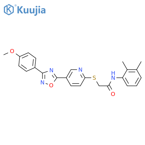 N-(2,3-dimethylphenyl)-2-({5-3-(4-methoxyphenyl)-1,2,4-oxadiazol-5-ylpyridin-2-yl}sulfanyl)acetamide structure