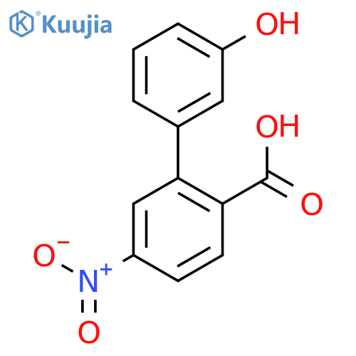 2-(3-hydroxyphenyl)-4-nitrobenzoic Acid structure