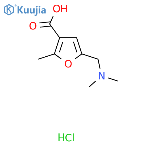 5-[(Dimethylamino)methyl]-2-methylfuran-3-carboxylic acid hydrochloride structure