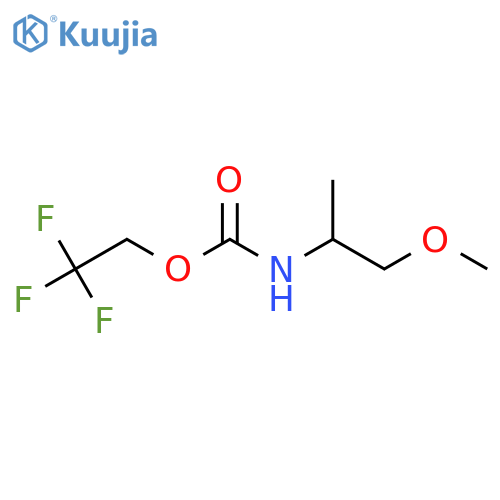 2,2,2-Trifluoroethyl N-(1-methoxypropan-2-yl)carbamate structure