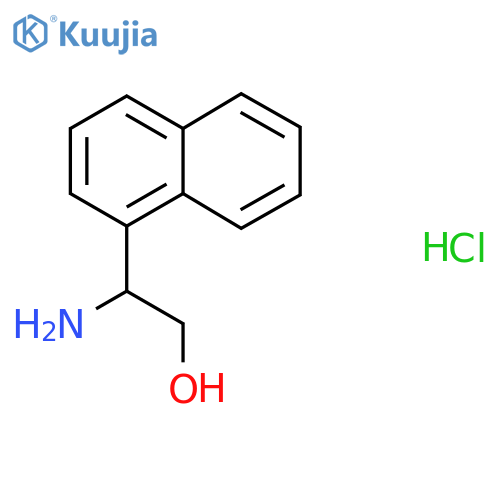 2-Amino-2-(naphthalen-1-yl)ethan-1-ol hydrochloride structure