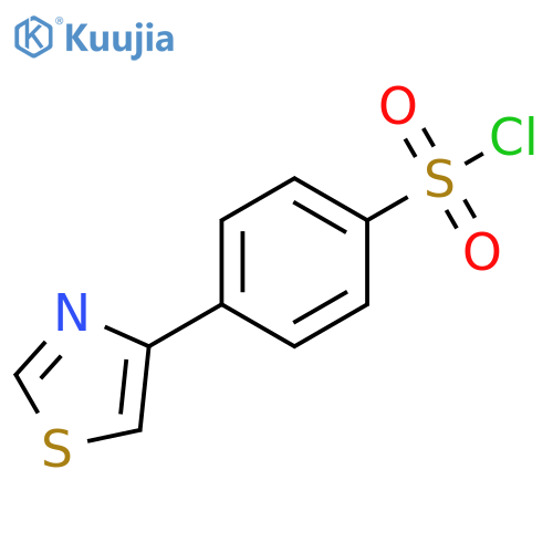 4-(1,3-thiazol-4-yl)benzene-1-sulfonyl chloride structure