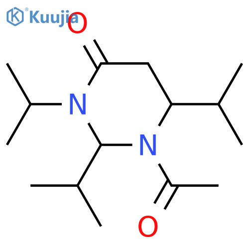 Tetrahydro-2,6-diisopropyl-4(1H)-pyrimidinone; (2ξ,6ξ)-form, N3-Isopropyl, N1-Ac structure