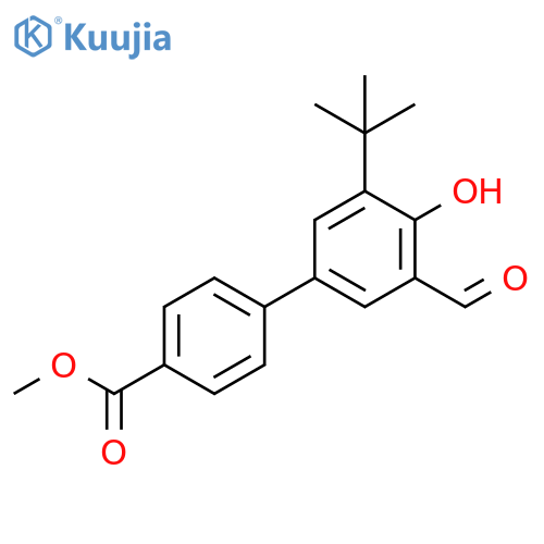 Methyl3’-(tert-Butyl)-5’-formyl-4’-hydroxybiphenyl-4-carboxylate structure