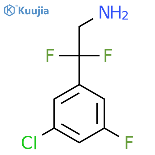 2-(3-chloro-5-fluorophenyl)-2,2-difluoroethan-1-amine structure