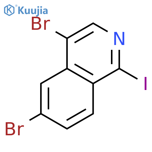 4,6-Dibromo-1-iodoisoquinoline structure