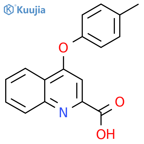 4-(4-Methylphenoxy)quinoline-2-carboxylic acid structure