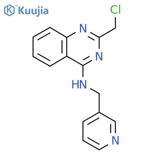 2-(Chloromethyl)-N-(pyridin-3-ylmethyl)quinazolin-4-amine structure
