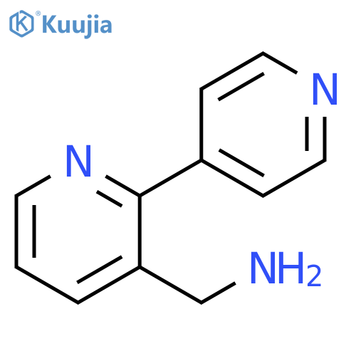 {[2,4'-bipyridine]-3-yl}methanamine structure
