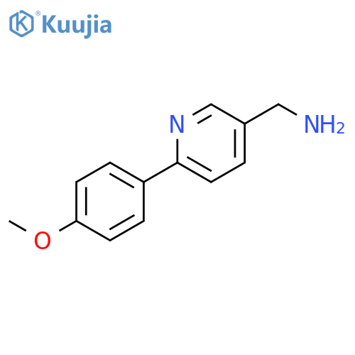 (6-(4-methoxyphenyl)pyridin-3-yl)methanamine structure