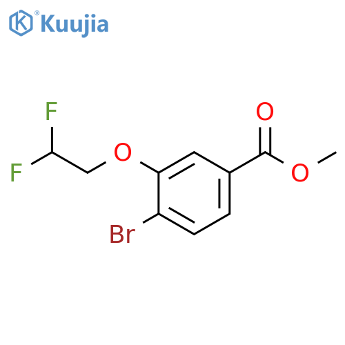 4-Bromo-3-(2,2-difluoro-ethoxy)-benzoic acid methyl ester structure
