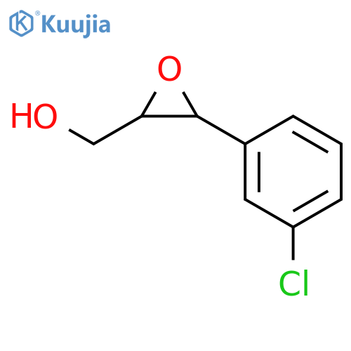 3-(3-chlorophenyl)oxiran-2-ylmethanol structure