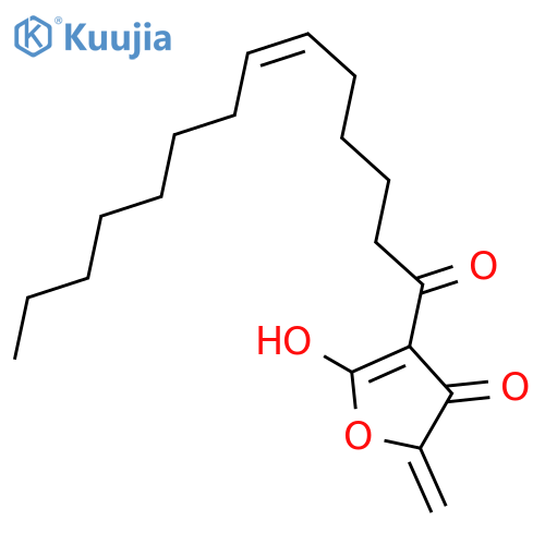 2(5H)-Furanone,4-hydroxy-5-methylene-3-[(6Z)-1-oxo-6-tetradecen-1-yl]- structure