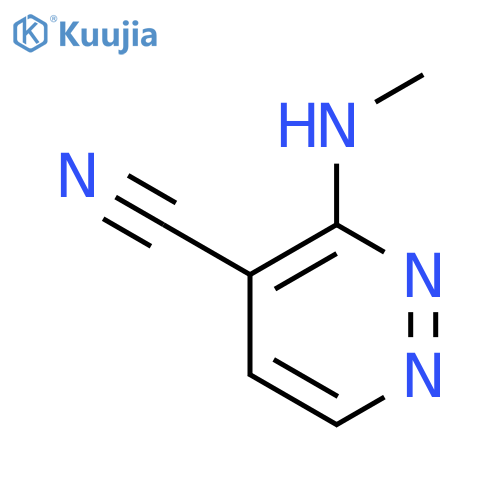 3-(Methylamino)pyridazine-4-carbonitrile structure