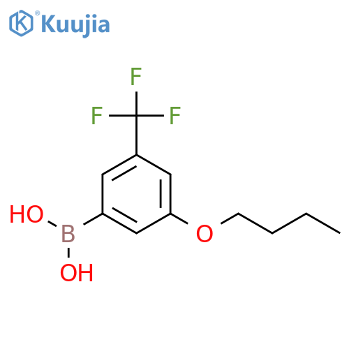 (3-Butoxy-5-(trifluoromethyl)phenyl)boronic acid structure