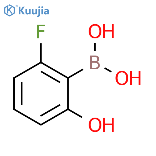 (2-fluoro-6-hydroxy-phenyl)boronic acid structure