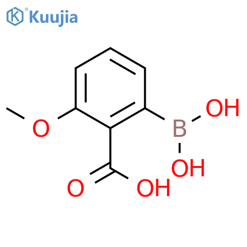 2-Borono-6-methoxybenzoic acid structure