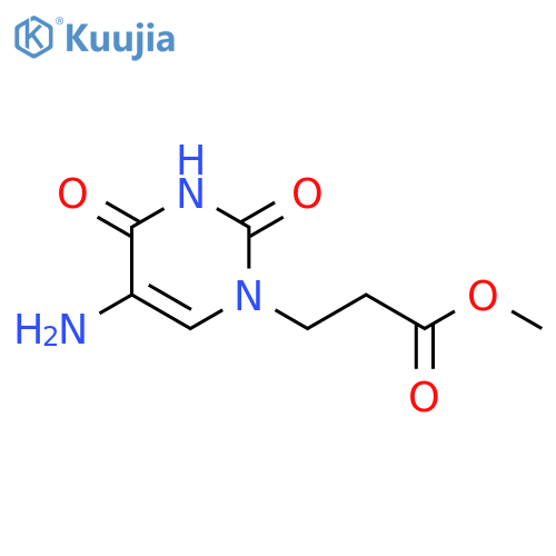 methyl 3-(5-amino-2,4-dioxo-1,2,3,4-tetrahydropyrimidin-1-yl)propanoate structure