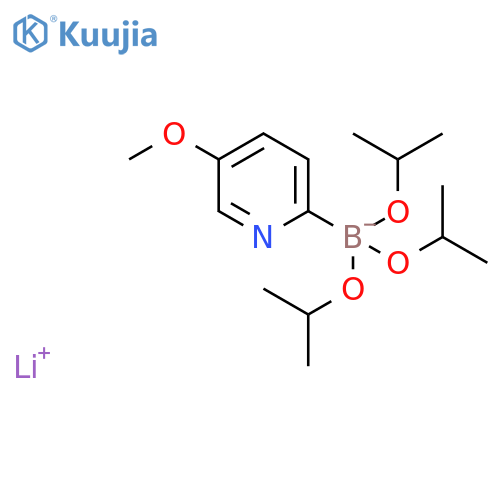 Lithium triisopropyl 2-(5-methoxypyridyl)borate structure