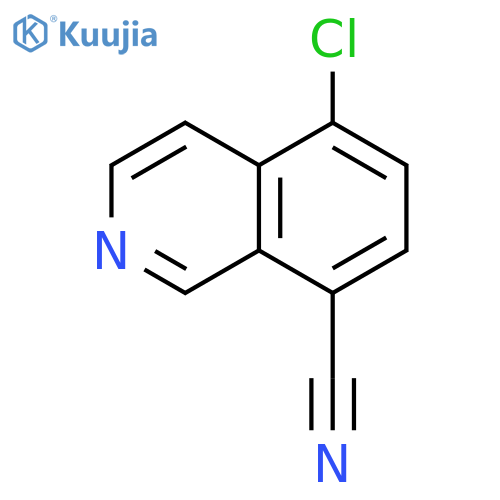 5-chloroisoquinoline-8-carbonitrile structure