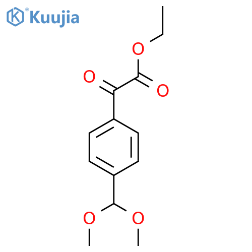 (4-Dimethoxymethylphenyl)oxoacetic acid ethyl ester structure