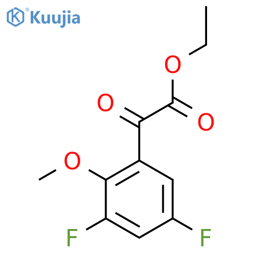 (3,5-Difluoro-2-methoxyphenyl)oxo-acetic acid ethyl ester structure