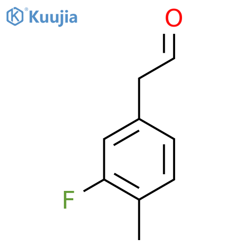 2-(3-fluoro-4-methylphenyl)acetaldehyde structure
