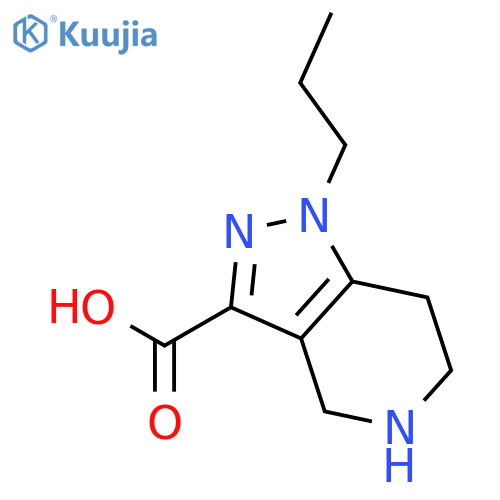 1-Propyl-4,5,6,7-tetrahydro-1H-pyrazolo[4,3-c]pyridine-3-carboxylic acid structure