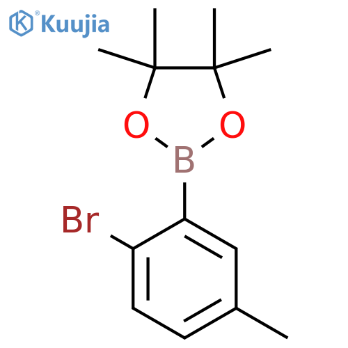 2-Bromo-5-methylphenylboronic acid pinacol ester structure