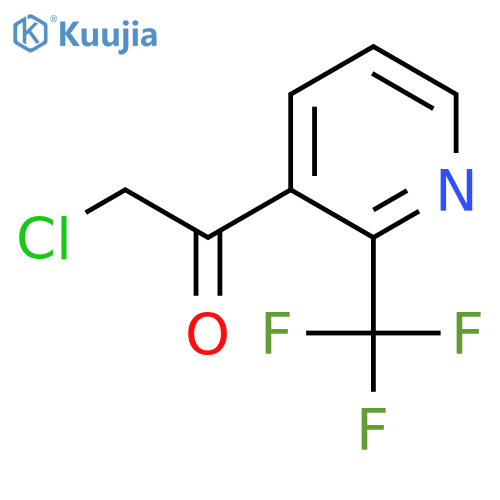 2-chloro-1-2-(trifluoromethyl)pyridin-3-ylethan-1-one structure