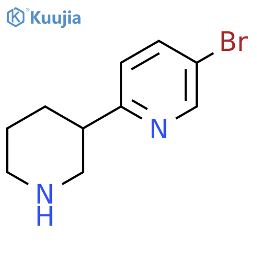 5-bromo-2-(piperidin-3-yl)pyridine structure