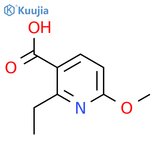 2-Ethyl-6-methoxypyridine-3-carboxylicacid structure