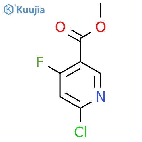 methyl 6-chloro-4-fluoropyridine-3-carboxylate structure