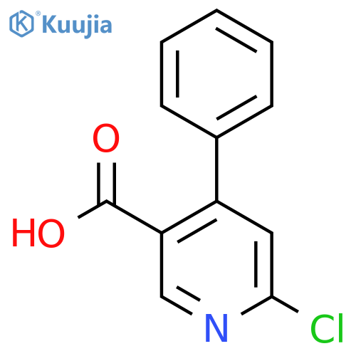 6-Chloro-4-phenylnicotinic acid structure