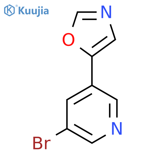 5-(5-Bromopyridin-3-YL)oxazole structure