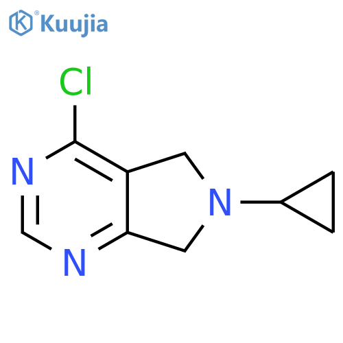 4-CHLORO-6-CYCLOPROPYL-6,7-DIHYDRO-5H-PYRROLO[3,4-D]PYRIMIDINE structure