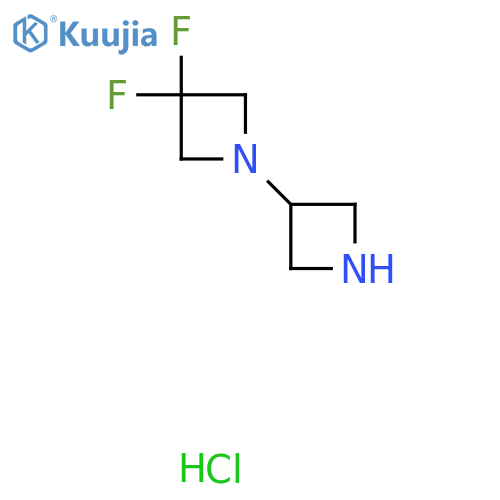 1-(Azetidin-3-yl)-3,3-difluoroazetidine;hydrochloride structure