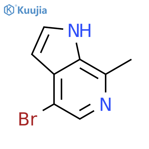 4-bromo-7-methyl-1H-Pyrrolo[2,3-c]pyridine structure
