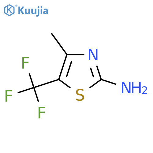 4-Methyl-5-(trifluoromethyl)-1,3-thiazol-2-amine structure