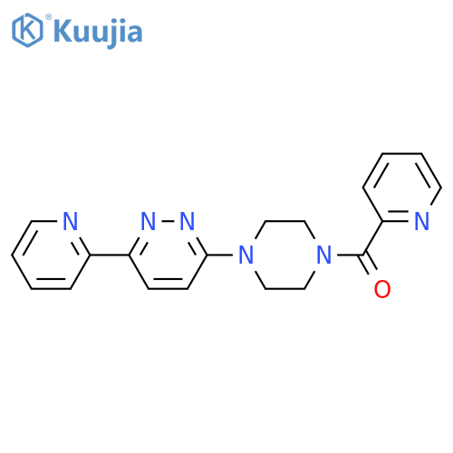 3-(pyridin-2-yl)-6-4-(pyridine-2-carbonyl)piperazin-1-ylpyridazine structure