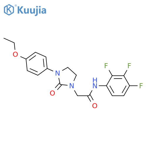 2-3-(4-ethoxyphenyl)-2-oxoimidazolidin-1-yl-N-(2,3,4-trifluorophenyl)acetamide structure